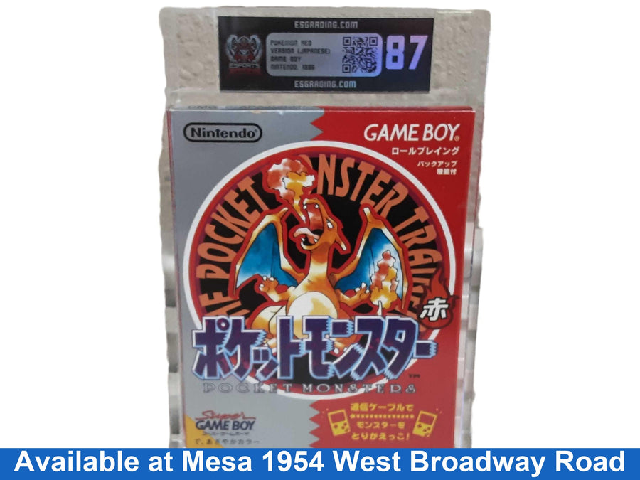 Esgrading Pokemon Red Japanese Grade 87 Red Other Collectible