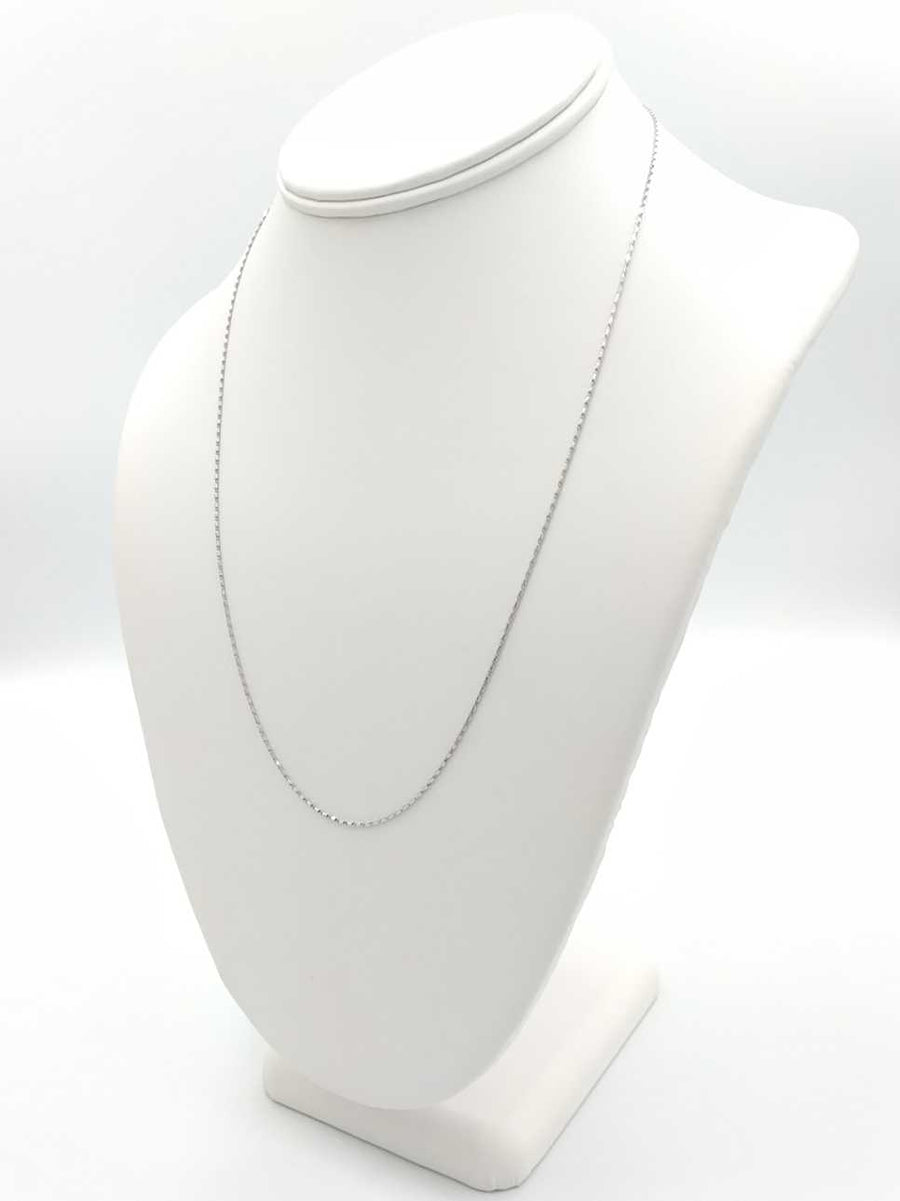 Herringbone Chain - White Gold 14k (.585) 2.7 grams 20 inch