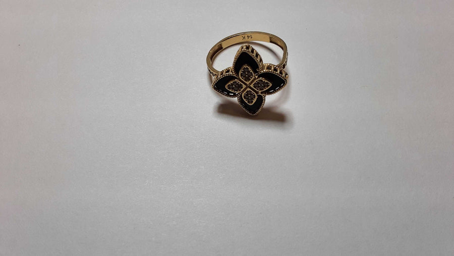 Women's Ring - Yellow Gold 14k (.585) 3.6 grams Size 9