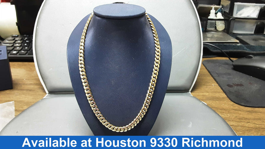 Cuban Link Chain - Yellow Gold 10k (.417) 22.6 grams 22 inch