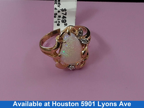 Women's Ring - Yellow Gold 14k (.585) 4.9 grams Size 10