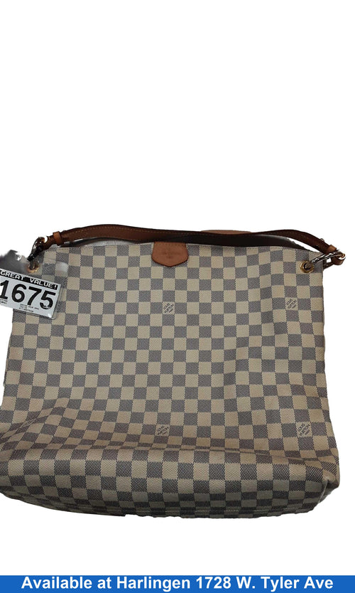 Louis Vuitton Damier Azur Graceful Mm Beige / Tan Purse / Handbag