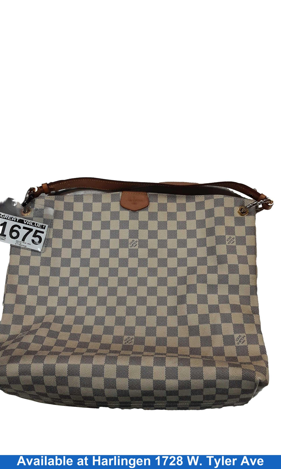 Louis Vuitton Damier Azur Graceful Mm Beige / Tan Purse / Handbag