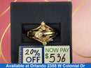 Women's Ring - Yellow Gold 14k (.585) 4.4 grams Size 7.5
