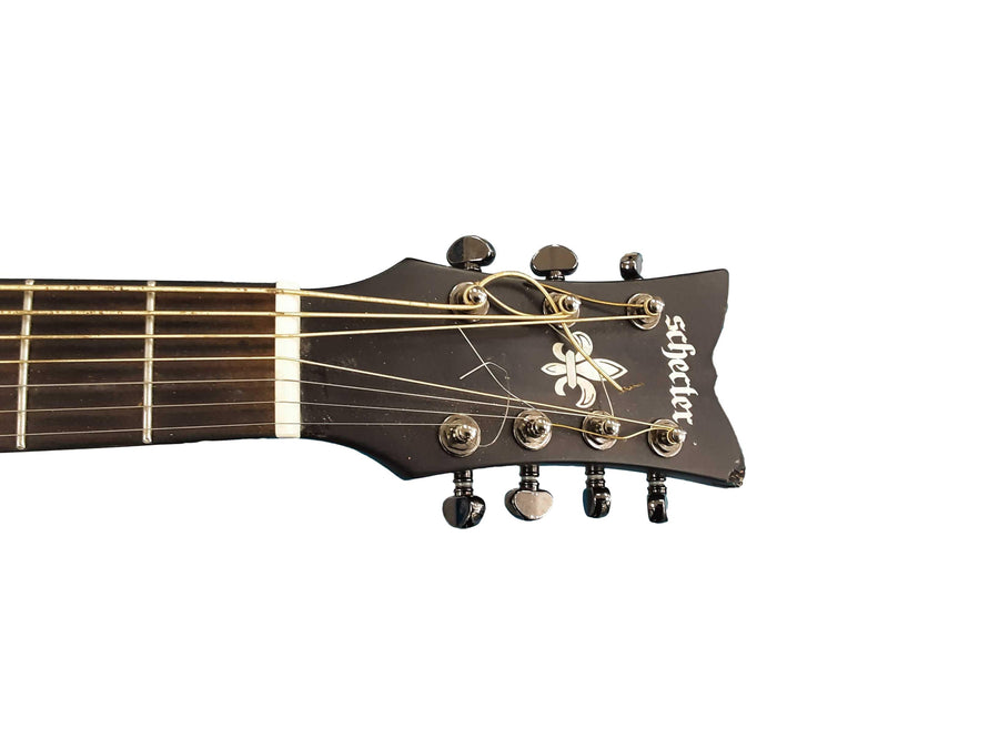 Schecter Orleans Stage Black Acoustic / Electric Classic Guitar