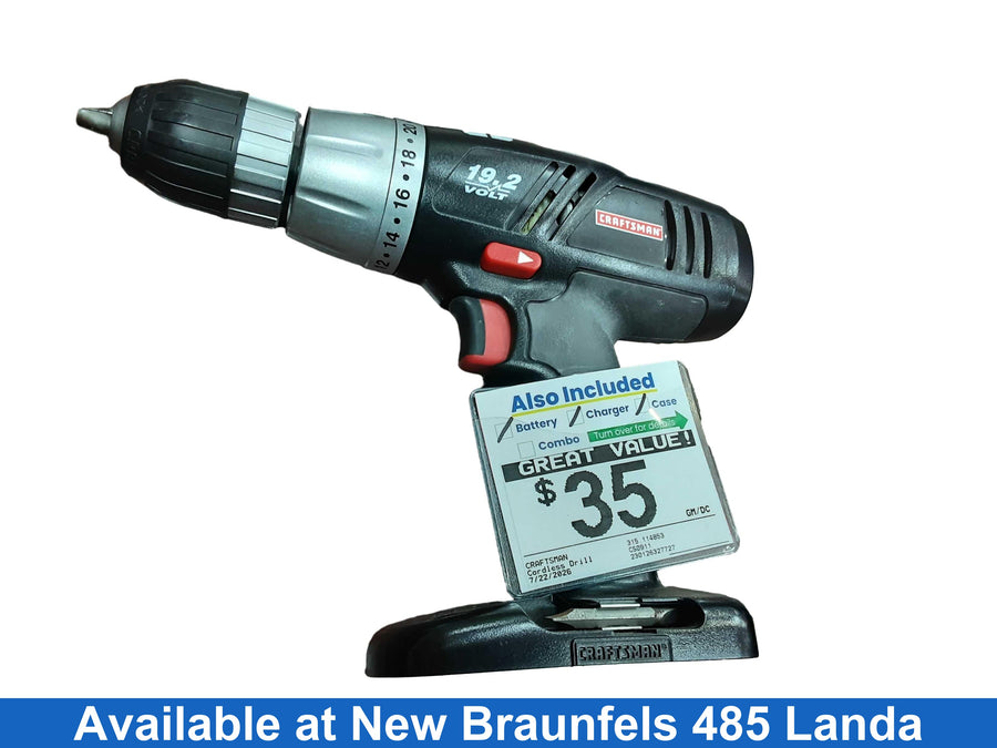 Craftsman 315.114853 Black Cordless Standard Drill