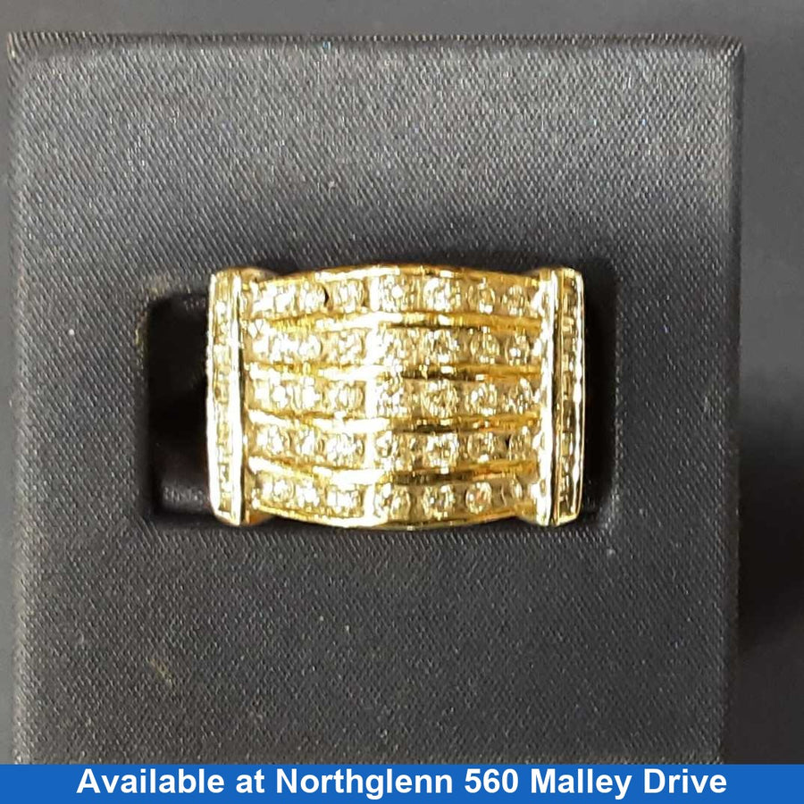 Men's Ring - Yellow Gold 14k (.585) 8.4 grams Size 8