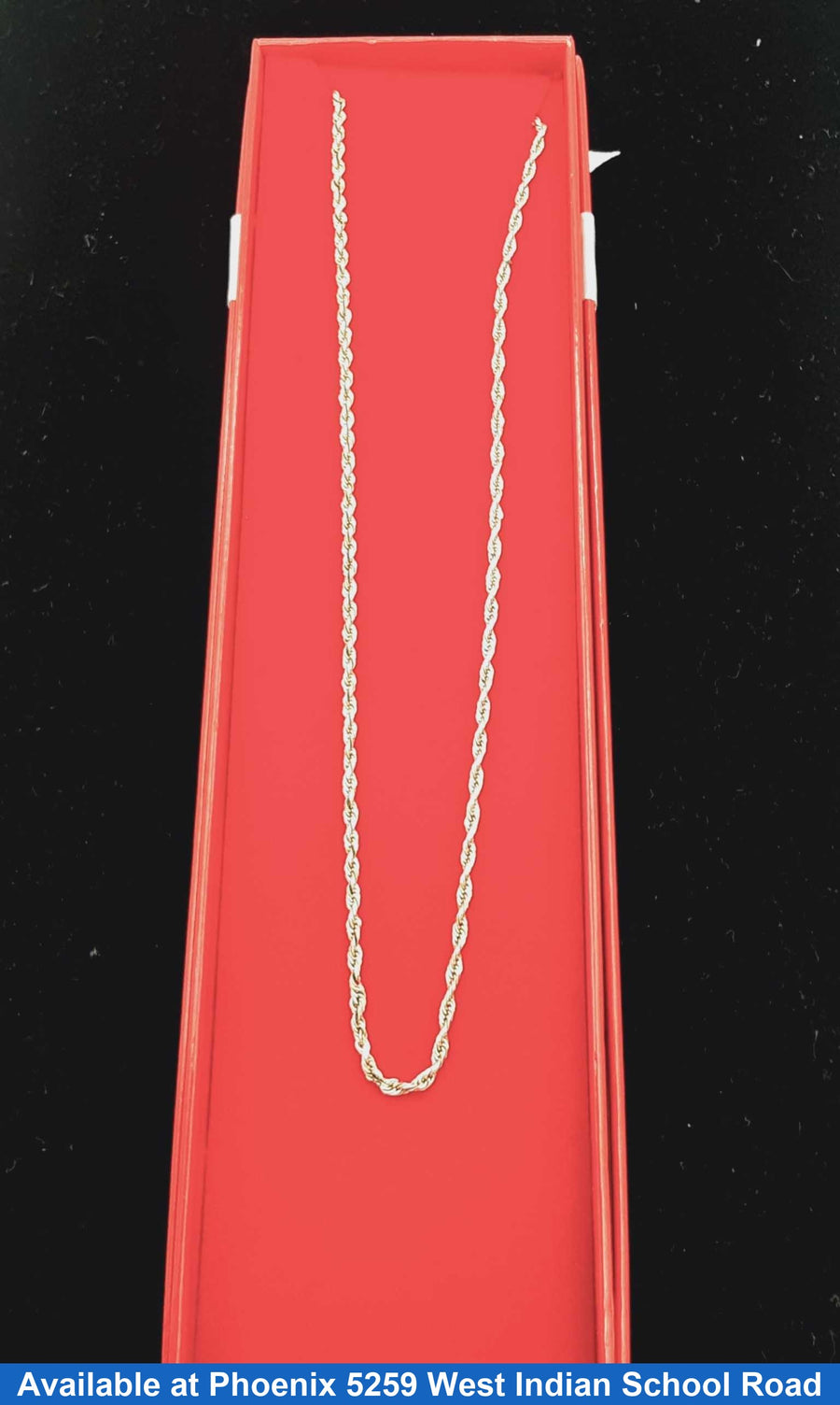 Rope Chain - Yellow Gold 14k (.585) 8.7 grams 20 inch