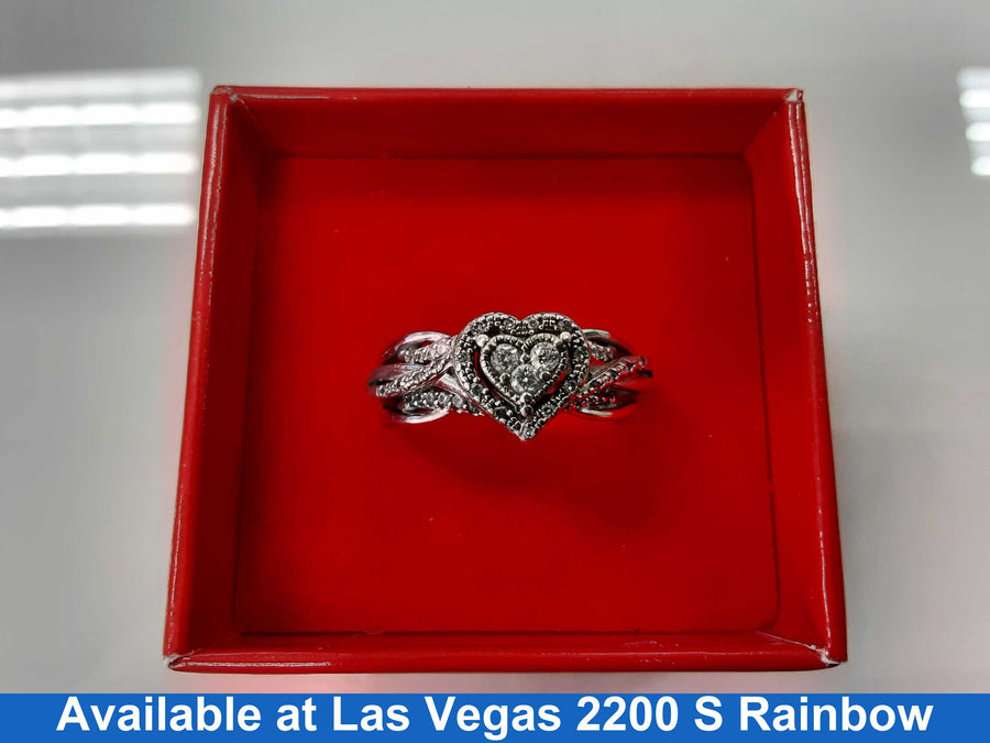 Ring - Engagement Set - Silver 6.7 grams Size 20