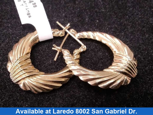 Shrimp Earrings - Yellow Gold 14k (.585) 3.2 grams