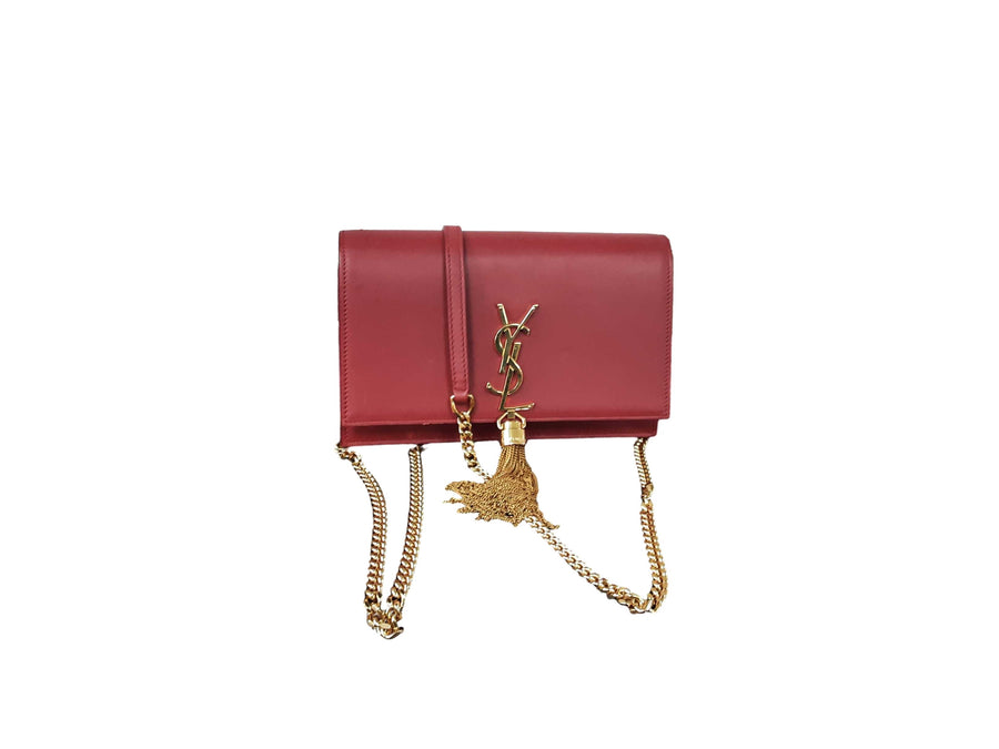 Yves Saint Laurent Small Tassel Red Purse / Handbag