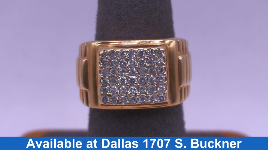Men's Ring - Yellow Gold 10k (.417) 9.4 grams Size 10