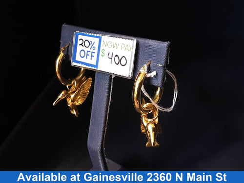 Hoop Earrings - Yellow Gold 14k (.585) 3.7 grams