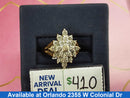 Women's Ring - Yellow Gold 10k (.417) 3.9 grams Size 20