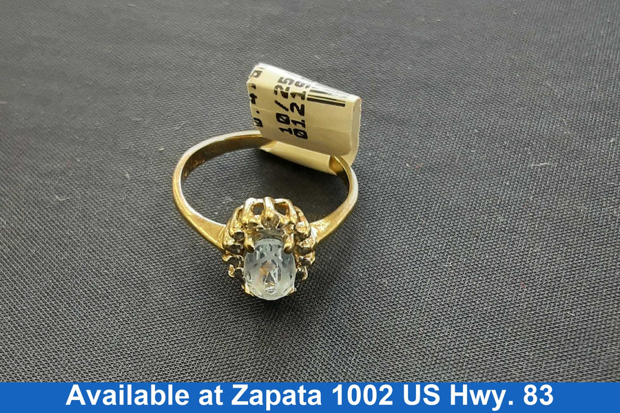 Women's Ring - Yellow Gold 10k (.417) 1.3 grams Size 7.5