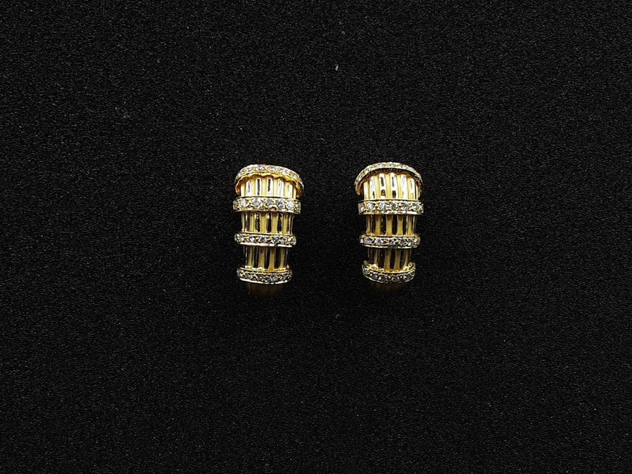 Earrings - Yellow Gold 18k (.750) 24.6 grams