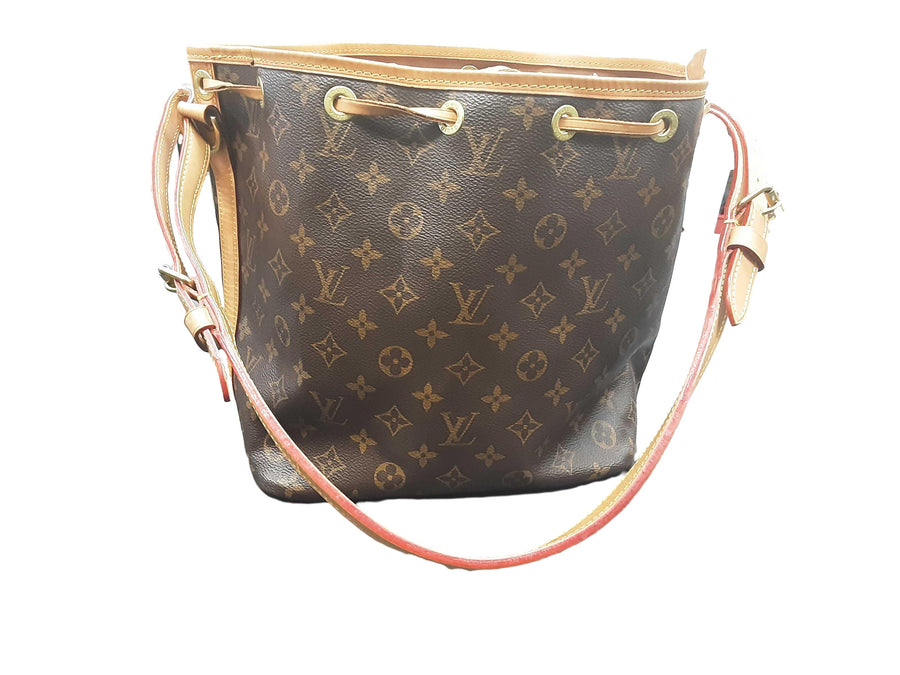 Louis Vuitton Petit Noe Monogram Canvas Brown Purse / Handbag