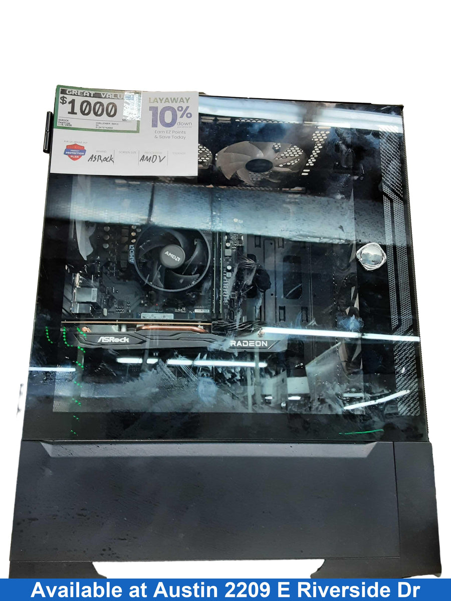 Asrock Challenger Series Amd V 8 Gb Less Than 8 Gb Black Desktop