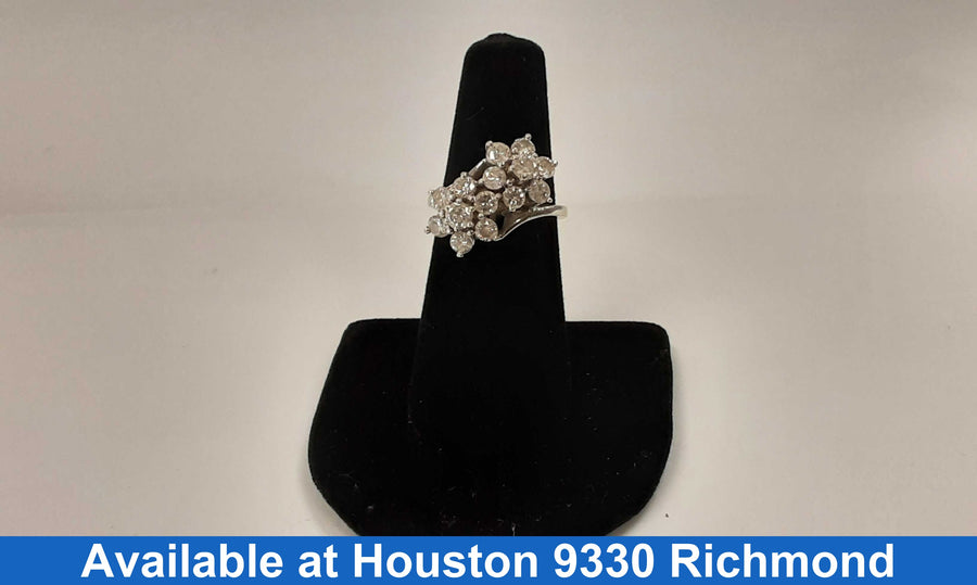 Women's Ring - White Gold 14k (.585) 5.4 grams Size 6.5