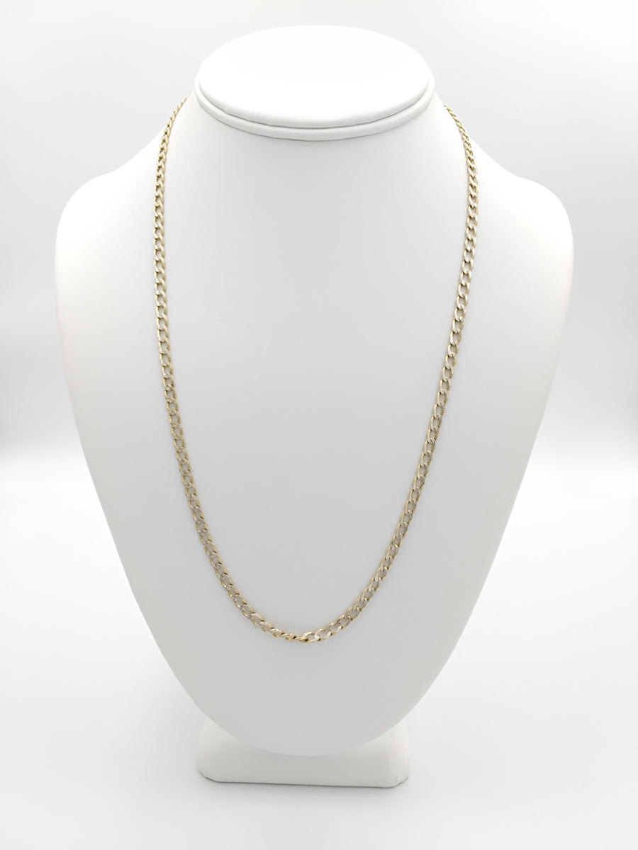 Cuban Link Chain - Yellow Gold 14k (.585) 7.5 grams 22 inch