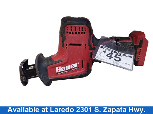 Bauer 21702cr-b Red Cordless Reciprocating Saw