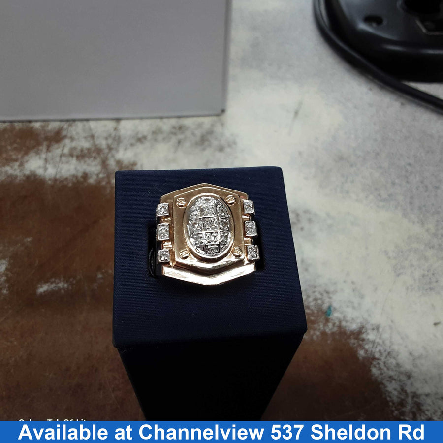 Men's Ring - Yellow Gold 10k (.417) 10.5 grams Size 13