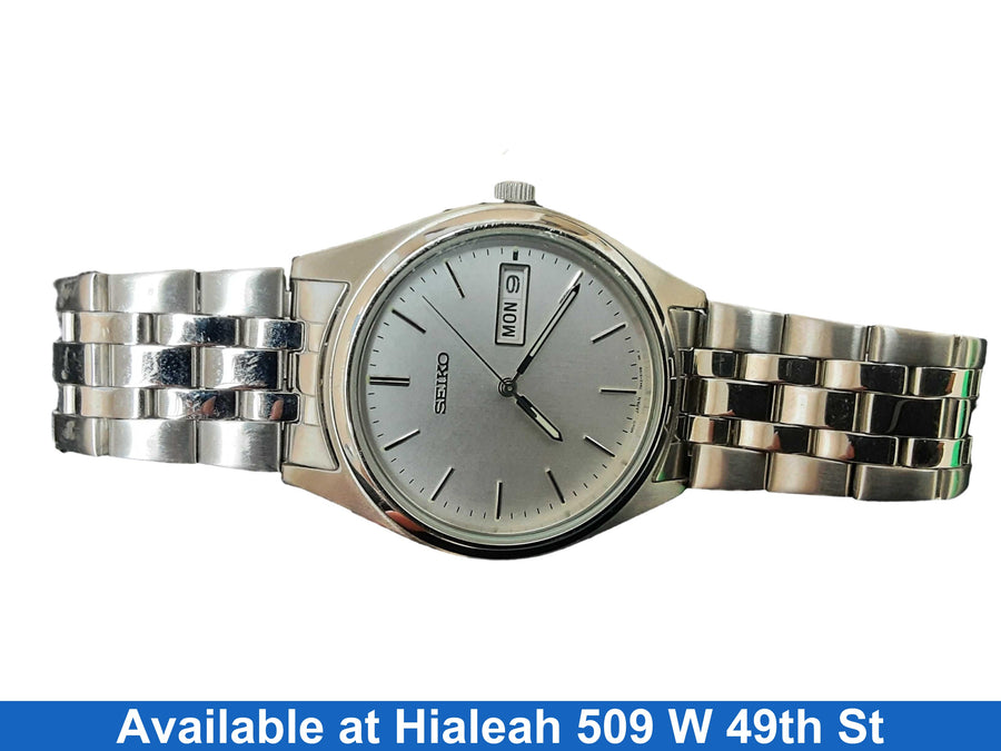 Seiko 7n43 Silver Regular Watch
