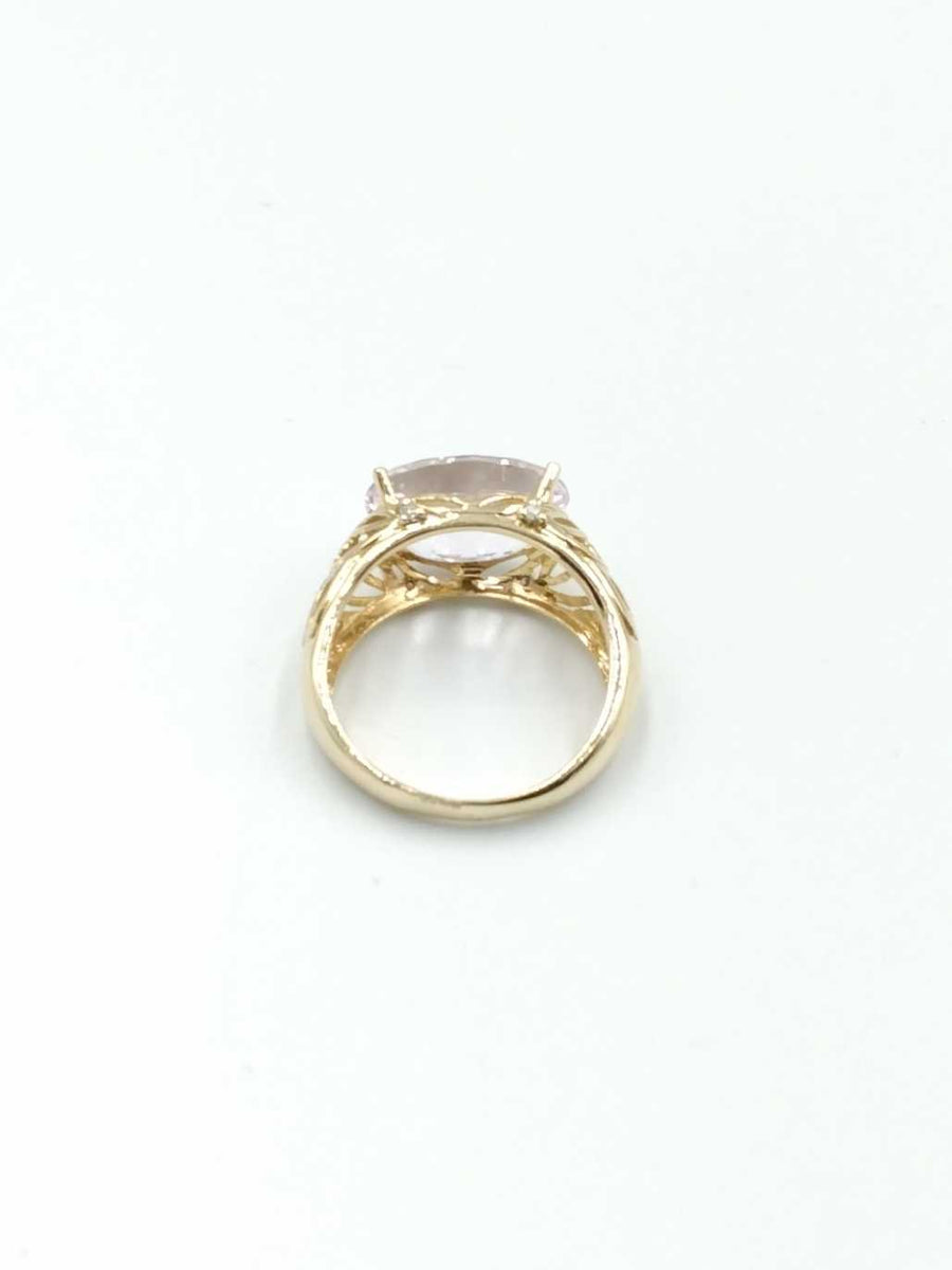 Women's Ring - Solitaire - Yellow Gold 10k (.417) 3.5 grams Size 6