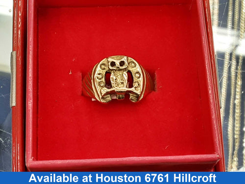 Women's Ring - Yellow Gold 10k (.417) 4.3 grams Size 9.5