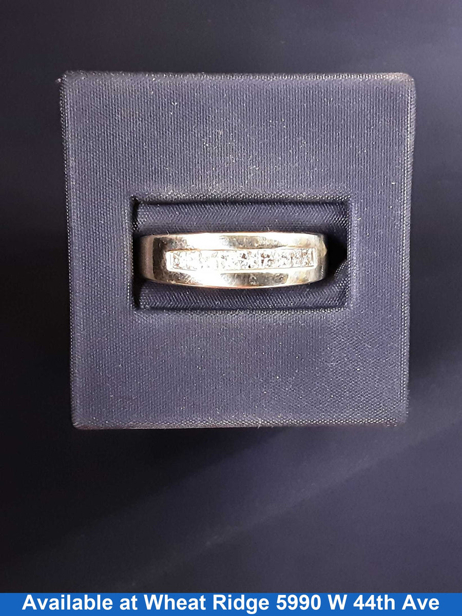 Ring - Wedding Band - White Gold 14k (.585) 6 grams Size 9