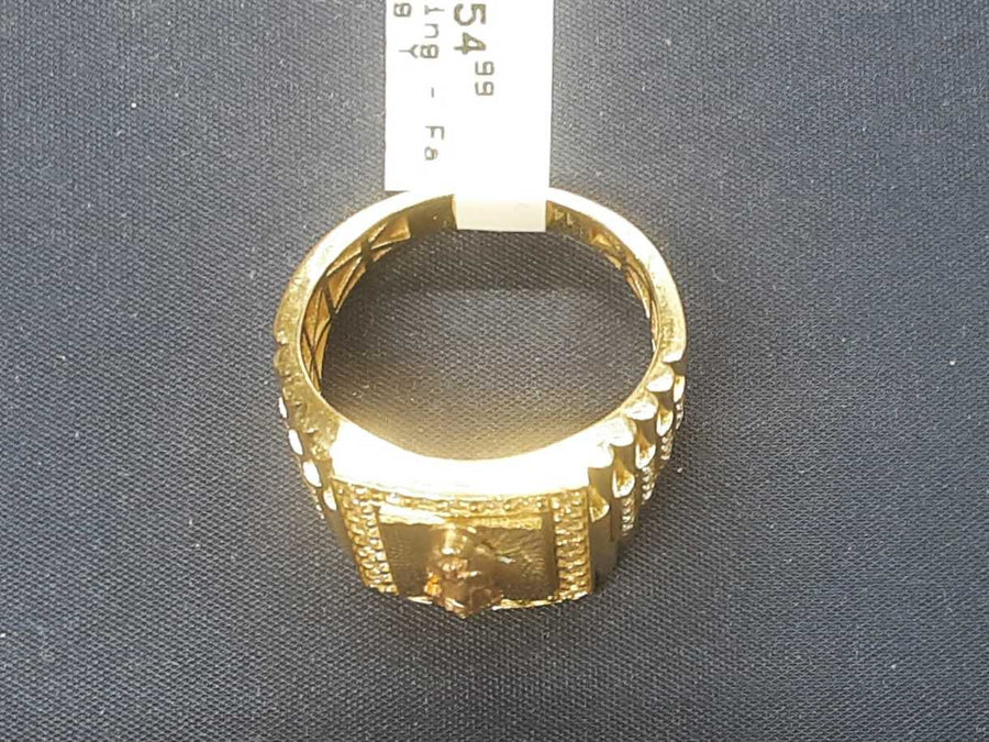 Men's Ring - Yellow Gold 14k (.585) 6 grams Size 9.5
