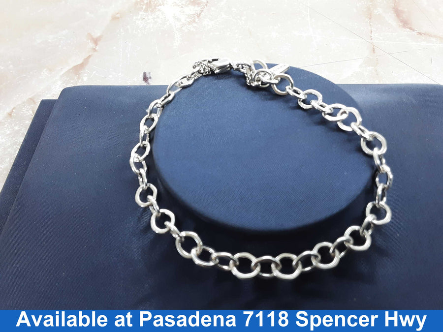 Cable Bracelet - Silver 9.3 grams 8 inch