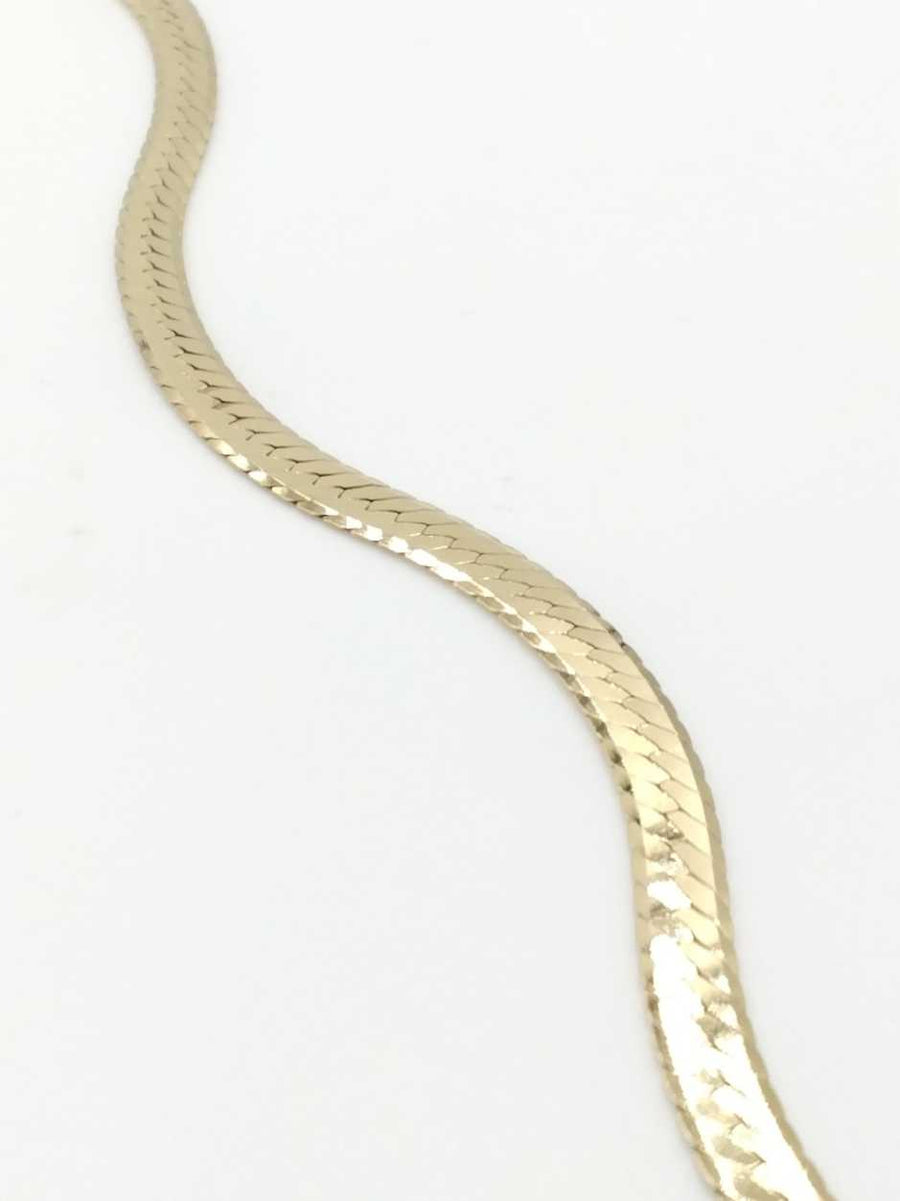 Herringbone Bracelet - Yellow Gold 14k (.585) 5.7 grams 7 inch