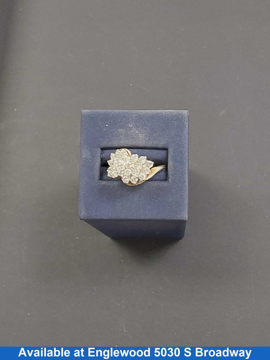 Women's Ring - Yellow Gold 14k (.585) 5.4 grams Size 8.5