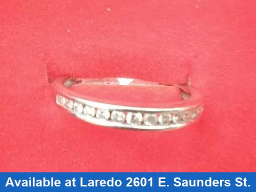 Ring - Wedding Band - White Gold 14k (.585) 2 grams Size 8