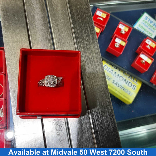 Ring - Wedding Set - White Gold 14k (.585) 4.5 grams Size 5