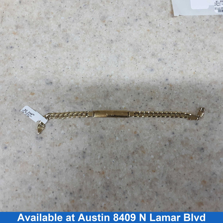 ID Bracelet - Yellow Gold 14k (.585) 14.6 grams 8 inch