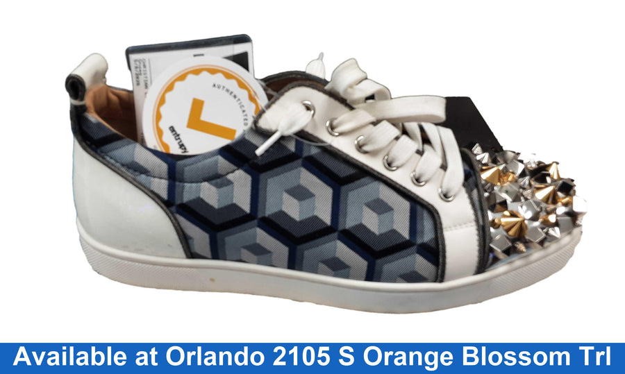 Christian Louboutin Junior Spike Orlato Blue