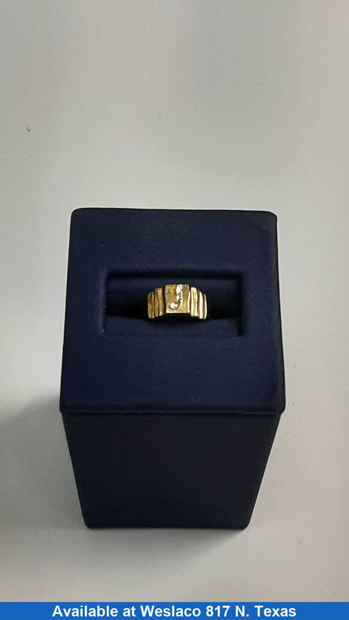 Men's Ring - Yellow Gold 10k (.417) 1.2 grams Size 1.5