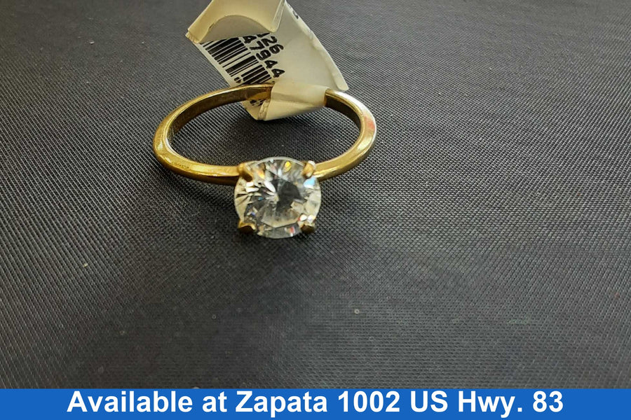 Ring - Engagement Set - Yellow Gold 10k (.417) 1.6 grams Size 8