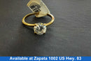 Ring - Engagement Set - Yellow Gold 10k (.417) 1.6 grams Size 8