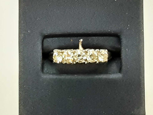 Women's Ring - Anniversary - White Gold 14k (.585) 4.3 grams Size 7.5