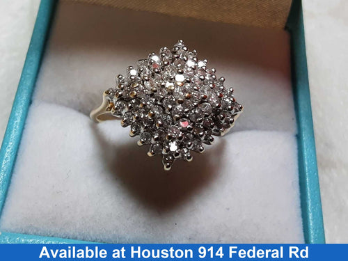 Women's Ring - Yellow Gold 14k (.585) 3.9 grams Size 20