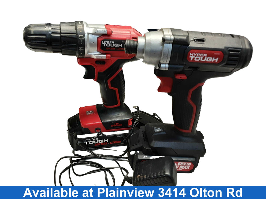 Hyper Tough Aq75034g Red Cordless Standard Drill