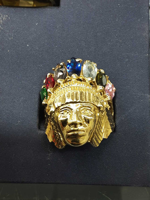 Men's Ring - Yellow Gold 10k (.417) 12.4 grams Size 10.5
