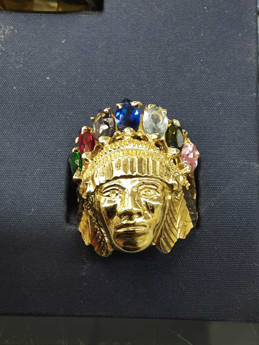 Men's Ring - Yellow Gold 10k (.417) 12.4 grams Size 10.5