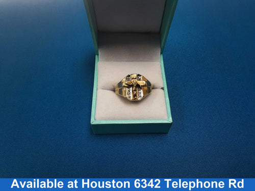Men's Ring - Yellow Gold 10k (.417) 4.2 grams Size 11