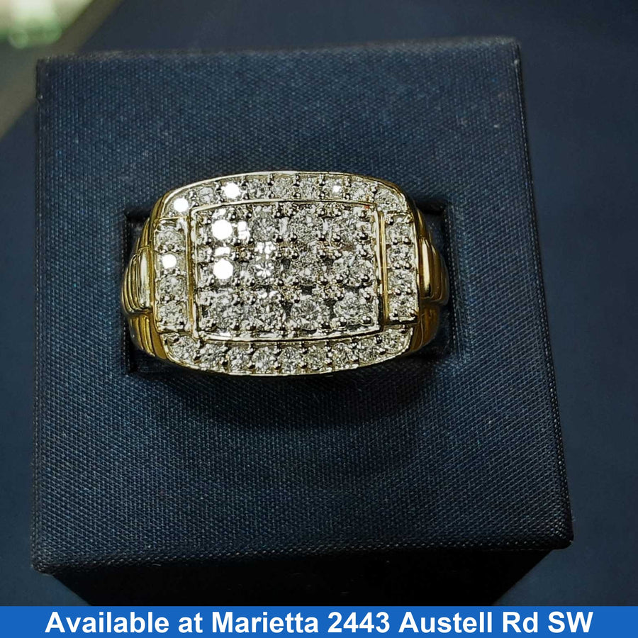 Men's Ring - Yellow Gold 10k (.417) 7.7 grams Size 8.5