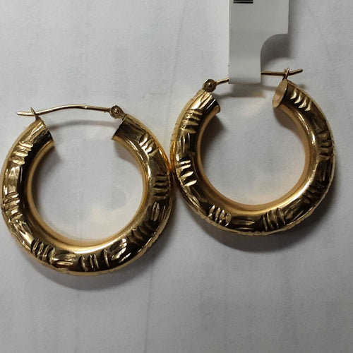 Bangle Earrings - Yellow Gold 14k (.585) 2.3 grams