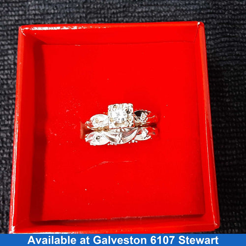 Ring - Wedding Set - Yellow Gold 14k (.585) 4.8 grams Size 8